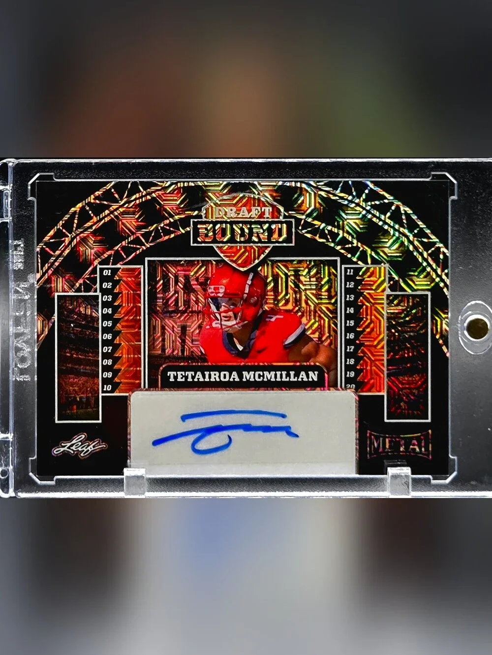 Tetairoa McMillan 2025 Leaf Metal Draft Bound Autograph #DB-TMM – 2/2 (Panthers)